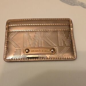 Michael Kors Metallic Gold Card Holder